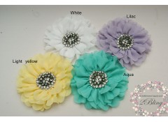 Daisy Blingy Chiffon Flower (12 cm)